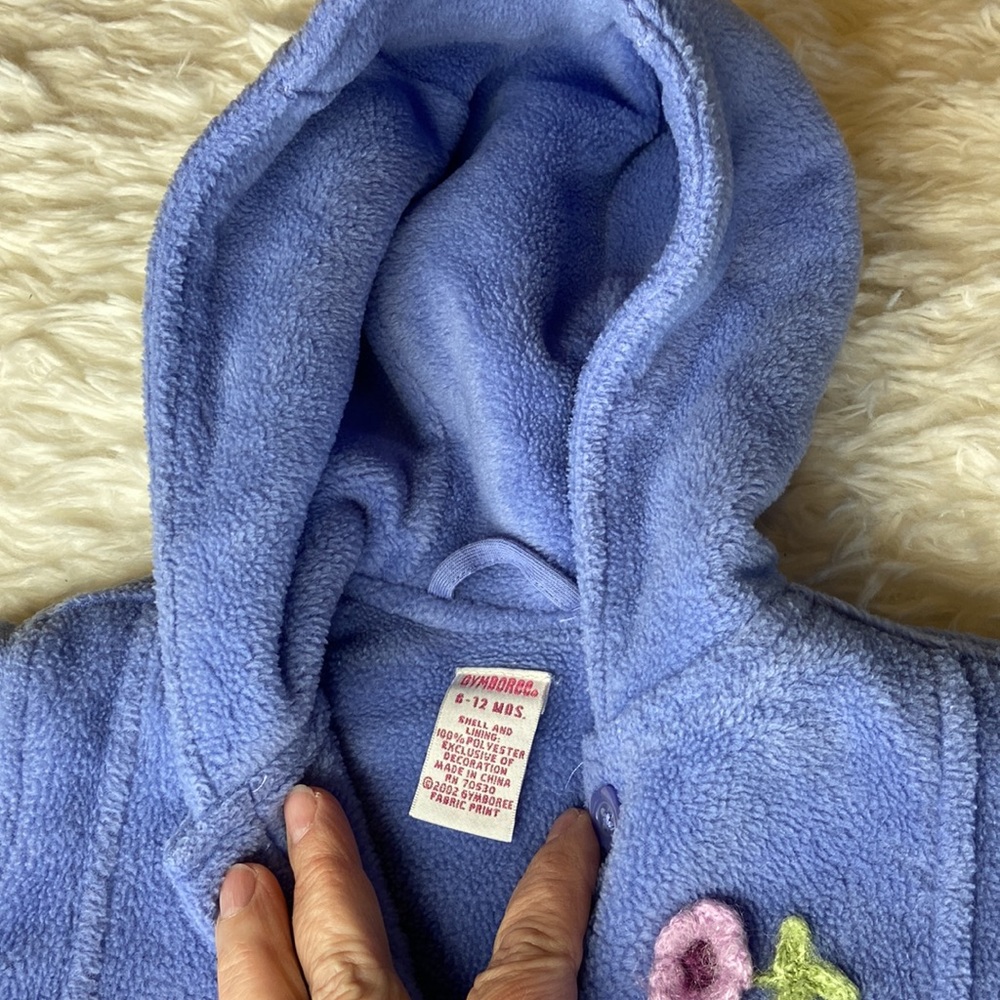 Vintage Gymboree Purple Coat and Mitten Set - Picture 6 of 9